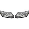 LHD Projector Headlights Pair LED Dragon DRL Lights Black VW Tiguan 5N 2011-2016