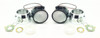 2 x Bi-Xenon HID Mini Retrofit Projectors Lens H1 Bulbs Shroud RHD/LHD