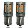 2 x 382 P21w BA15s 72 LED amber indicator bulbs canbus error free no hyper flash [REAR]