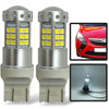 Pair 7443 T20 LED Bulbs 42 SMD 12V 24V 1000Lm DRL Brake Tail Fog Dual Bright