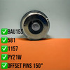 2 x 581 PY21w BAU15s 72 LED amber indicator bulbs canbus error free no hyper flash [REAR]