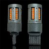 2x Amber 582 585 W21W T20 LED Indicator Bulbs Canbus 72 SMD No Hyper Flash [REAR]