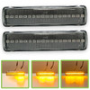 Dynamic LED Side Repeaters indicator lights Clear Black For 2008-2015 Land Rover LR2 (L359 )2005-2009