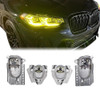 For BMW X3 G01 LCI 2022-24 X4 G02 2022-2024 daytime running lights DRL pair Lemon Yellow