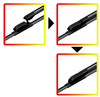 Pair Refresh Aero-D Flat Front Windscreen Wiper Blades Set 20" 14" Multi Fit