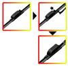 Pair Refresh Aero-D Flat Front Windscreen Wiper Blades Set 20" 14" Multi Fit