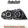 For BMW 3-Series E46 Saloon 98-01 Projector Head Lights Black Angel Eyes Rhd