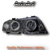 For BMW 3-Series E46 Saloon 98-01 Projector Head Lights Black Angel Eyes Rhd