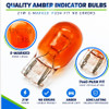 2 x 582 WY21W W21W yellow amber yellow bulb indicator 7440 [REAR]