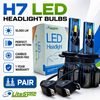 LiteSync N1 LED Headlight Bulbs Kit 10000 Lumens! 12v Canbus Error Free 72w H7 [HIGH]
