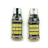 2x Amber LED Indicator Bulbs W16W 921 955 45-SMD Error Free Turn Signal Lights [REAR]