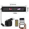 RGB LED Sign Display 374x92mm USB App Control Bluetooth 1024 Pixel Panel