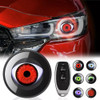LED Devil Eyes Fog Lights 12-36v 7 Modes Remote Control Universal Car Headlight