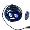 LED Devil Eyes Fog Lights 12-36v 7 Modes Remote Control Universal Car Headlight