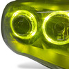 Yellow LED Angel Eyes Projector Headlights Black for BMW 1 Series E81 E87 E82 E88