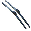 26/23" Carbon Fibre Aero Flat Wiper Blades Pair All-Season Windshield Hook Fitting