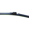24/22" Carbon Fibre Aero Flat Wiper Blades Pair All-Season Windshield Cover Lock Fitting
