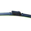 26/15" Carbon Fibre Aero Flat Wiper Blades Pair All-Season Windshield 19mm Push Button Fitting