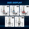 LiteSync M29 H7 H18 LED Headlight Bulbs 10000LM 6000K CanBus 60W 12V Pair [HIGH BEAM]