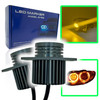 80W amber yellow Angel eye LED Bulbs For BMW 3 SERIES E90 E91 2005-08 X5 E70 Halo ring