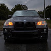 80W amber yellow Angel eye LED Bulbs For BMW 3 SERIES E90 E91 2005-08 X5 E70 Halo ring