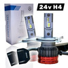 LiteSync H4 LED Headlight Bulbs 24V 6000K 12000LM Hi/Lo CANbus Truck
