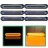 6x LED Amber Strobe Warning Lights Amber Halo 12V 24V Truck Van Recovery Sync