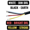 6x LED Amber Strobe Warning Lights Amber Halo 12V 24V Truck Van Recovery Sync