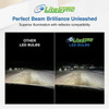 LiteSync V7S  9012 HiR2 9006 HB4 LED Headlight Bulbs 12000LM 6000K CanBus 100W 12V Pair