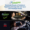 LiteSync V7S  9012 HiR2 9006 HB4 LED Headlight Bulbs 12000LM 6000K CanBus 100W 12V Pair