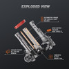 LiteSync V7S  9012 HiR2 9006 HB4 LED Headlight Bulbs 12000LM 6000K CanBus 100W 12V Pair