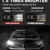 for Ford Fiesta 2008-2013 LED Headlight Upgrade Bundle H7 H1 501 Zetec & Titanium