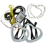 2x 90mm RGB Heart Angel Eye Halo Rings Dynamic Indicator Bluetooth LED DRL