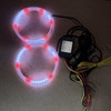 2PCS Dynamic RGB Halo Rings Angel Eyes Bluetooth App Control Multicolour