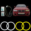 Switchback Halo Ring Cotton Light SMD LED Angel Eyes DRL For BMW E46 2dr Facelift 03-06