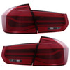 Red Full LED LCI Style Rear Lights for BMW 3 Series F30 F80 (2011–2019)