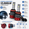 LiteSync H11 24V LED Headlight & Fog Light Bulbs Kit – 6000K Cool White | CANbus | 12,000LM | Pair