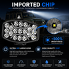 Full LED Spot Lights Amber White DRL 12V 24V Jumbo Oval 220W 22400LM Truck Van