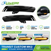 Dynamic LED Mirror Indicators Smoke For Ford Transit Custom MK2 2023+ Pair
