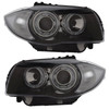 For BMW 1 Series E81 E82 E87 E88 04-12 DEPO V2 Black LED Angel Eye Lights