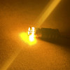 2 x Yellow amber 12v 24v Strobe flash warning LED 501 504 LED bulb lights recovery & holders