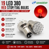 P21/5W 380 Bay15D Red 19 LED Stop Tail Twin Filament Brake Parking Light bulbs