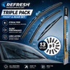 Refresh Aero Flat Front & Rear Wiper Blades Set 28" 26" For Peugeot 307 2000-2005 (RB640 / H 353)