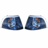 For Volvo S40 V40 1996-2000 Crystal Black Front Indicators Pair Left & Right Set