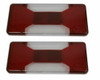 For Fiat Doblo Mk2 Chassis Cab Van 2010-On Rear Lights Lens Only Pair OS NS
