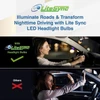 LiteSync H7 COB LED Headlight Foglight Bulbs 6000K 10000LM 1:1 Fanless Pair