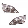 For Honda Cr-V 2007-4/2010 Headlights Headlamps Chrome 1 Pair O/S And N/S