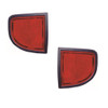 For Mitsubishi L200 Mk4 Pick-Up 3/2006-2015 Rear Bumper Reflectors Pair OS NS