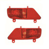 For Peugeot 3008 Hatchback 2009-On Rear Bumper Fog Lights Lamps Pair OS NS