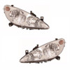 For Peugeot 307 2001-2005 Headlights Headlamps Lighting 1 Pair O/S &amp; N/S